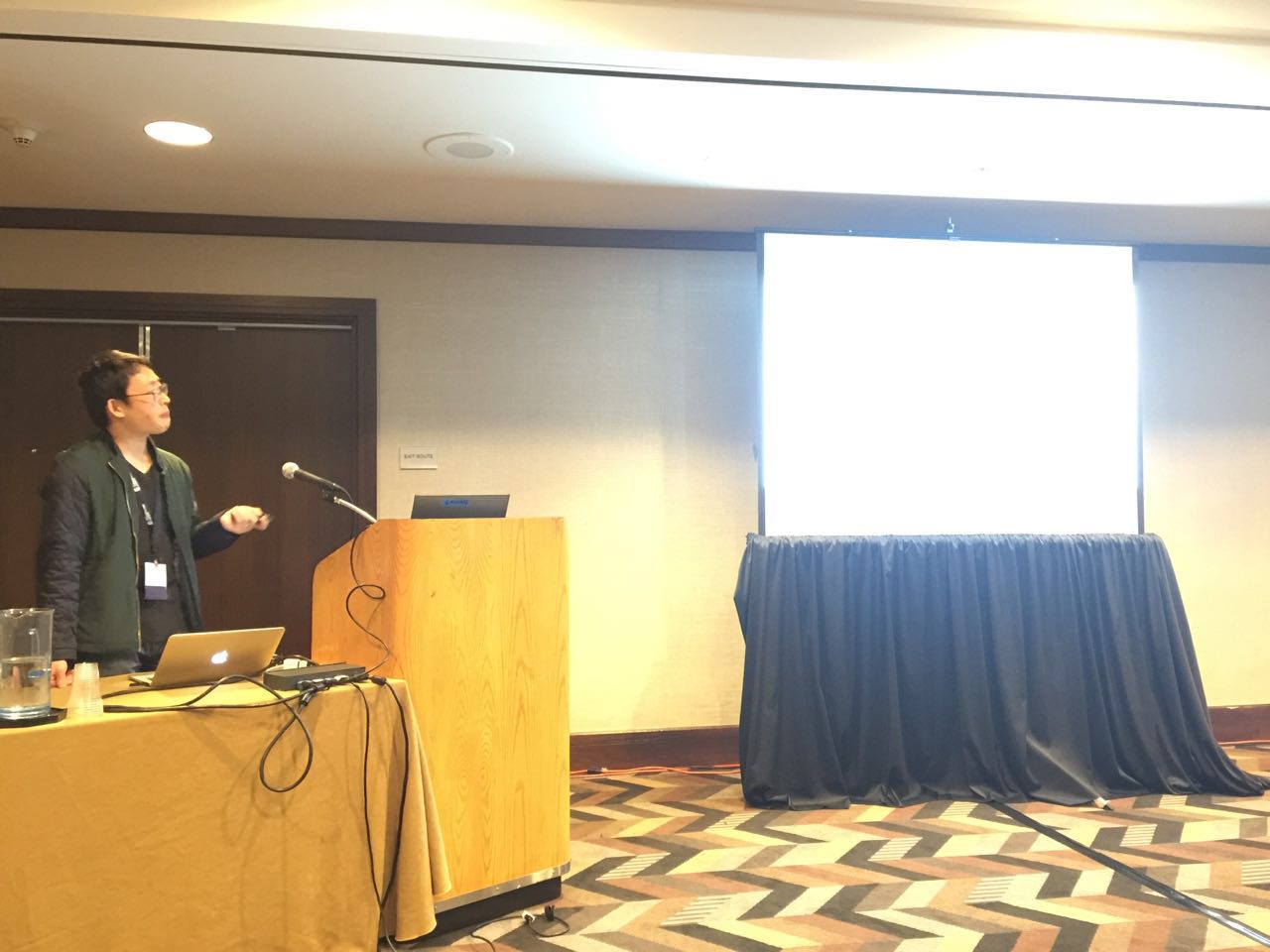 Changhua delivered his talk on Wily at INFOCOM 2016 in San Francisco